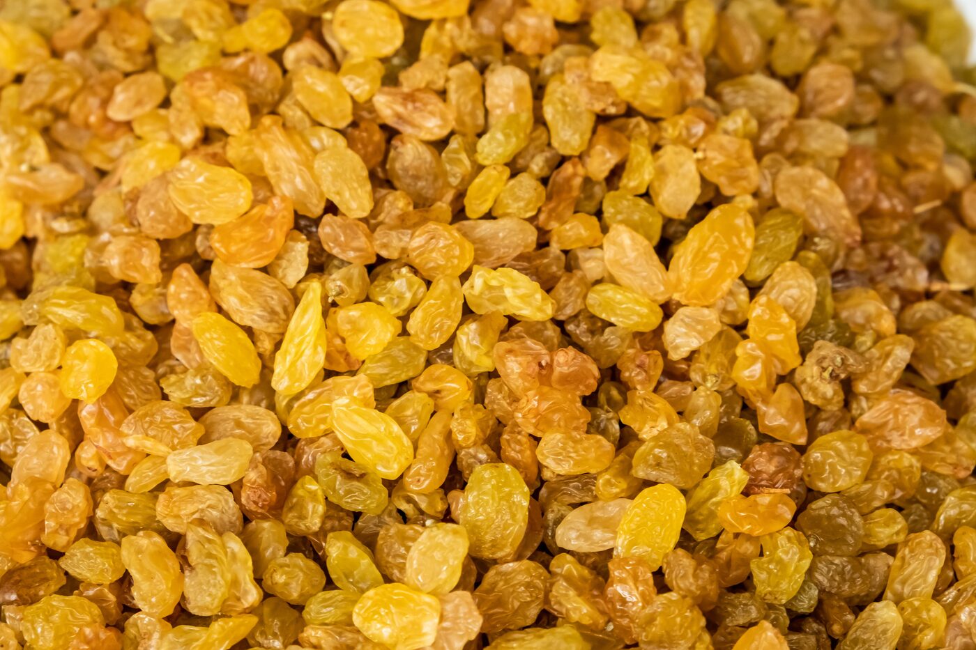 Raisins, graded and ready